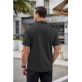 thumbnail image 6 of COOFANDY Mens Wrinkle Free Button Down Shirts Short Sleeve Untucked Shirts Casual Summer Shirt, 6 of 10
