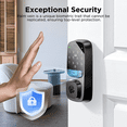 thumbnail image 3 of LNDU Zinc Alloy Matte Keyless Entry Palm Vein Recognition Smart Door Lock, 3 of 8