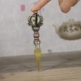 thumbnail image 4 of Hecho a Latón Vajra Pestle Colgante Collar Cadena amulèto Protección de La, 4 of 9