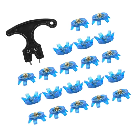 21pack Replacement Golf Spikes Pin Protables Useful Golf Spikes for Soft Ground Wet Conditions Pressure Relief