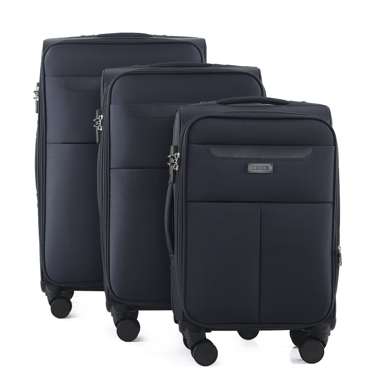 IZOD Liam Soft Shell Spinner Suitcase Set with Combo Lock, 3 Piece
