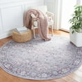 thumbnail image 3 of SAFAVIEH Serapi Amable Oriental Area Rug, Grey/Pink, 6'7" x 6'7" Round, 3 of 9