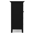 thumbnail image 5 of Amherst 37 inch Wide Transitional 4 Drawer Storage Cabinet in Black, 5 of 11