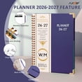 thumbnail image 5 of 2026-2027 Academic Year Planner Calendar Notebook (JUL.2026-JUN.2027,6.3"x8.5")Daily Weekly Monthly Agenda Planner for Women Men, 5 of 7