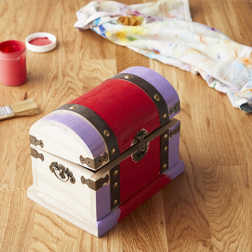 Wood Box With Metal Accents by Make Market® - Walmart.com
