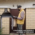 thumbnail image 4 of Ring Doorbell Cover Weatherproof, Large Metal Ring Doorbell Protector, Access Control Rain Cover, Outdoor Keypad Cover Protector, Ring Video Doorbell Waterproof Cover, Camera Doorbell Cover Black, 4 of 5
