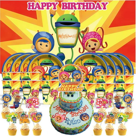 Team Umizoomi Birthday Cups Party Supplies Decor Backdrop Paper Plates Fans Decorations Banner