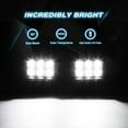 Nilight 20" 126W LED Light Bar & 4Piece 4" 18W Spot LED Driving Lights