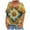 Yellow, variant on Womens Summer Bohemian Tops Trendy Short Sleeve Round Neck Floral Blouse Tops Dressy Casual Cute Tunic TShirts