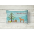thumbnail image 2 of Carolines Treasures CK3484PW1216 Russkiy Toy or Russian Toy Terrier Christmas Tree Canvas Fabric Decorative Pillow, 12H, 2 of 4