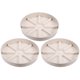thumbnail image 1 of Platillos para macetas Uxcell de 10.5 pulgadas, paquete de 3, bandeja de goteo redonda de plástico para macetas, blanca, 1 of 1