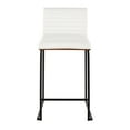 thumbnail image 6 of LumiSource White Mason Mara 26" Fixed-Height Counter Stool - Set of 2, 6 of 10