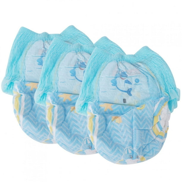 Pañales de natación para bebé, 3 uds., pañales de natación para bebé impermeables reutilizables, pañales para bebé para recién nacido (XL 12 y 16kg)