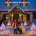 thumbnail image 3 of Outdoor Christmas Decorations Lights, 4 in 1 Artificial Christmas Tree Lights with 8 Modes, Christmas Tree Pathway Lights Outdoor Waterproof, Christmas Outside Decor for Path Garden Yard, 3 of 7