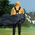 thumbnail image 4 of Toystoory Correa para bandolera de golf, correas plegables de repuesto ajustables, resistente al agua, acolchada, cómodo accesorio de transporte Golf Azul, 4 of 6