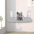 thumbnail image 6 of Foldable Cat Window Perch Cat Window Hammock Cat Resting Shelf Heavy Duty for Indoor Cats with 4 Suction Cups Resting Seat Foldable Cat Bed Gray 30cmx52cm, 6 of 9