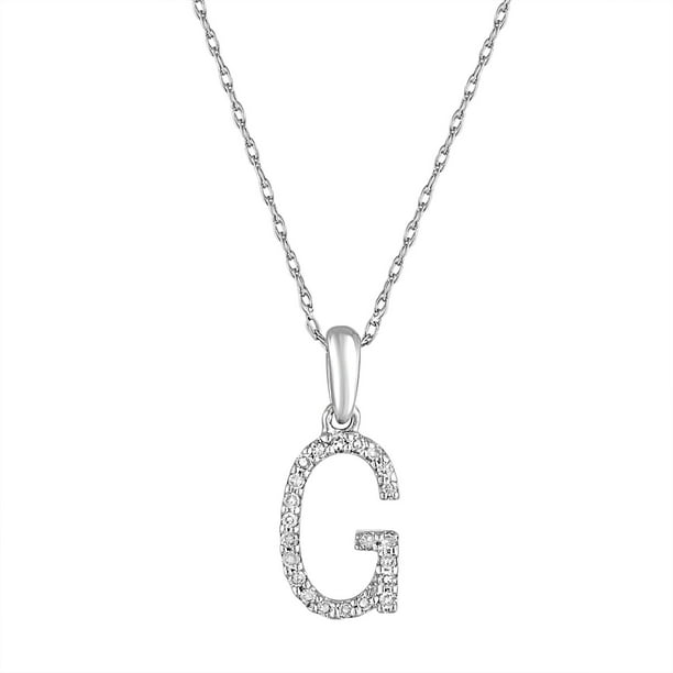 Sabrina Designs Diamond Initial Letter G Pendant Necklace 14k Gold 1 10 Ct Tdw 16 Chain Com - Letter G Pendant Necklace Sabrina Designs Diamond Initial Letter G Pendant Necklace 14k Gold 1 10 Ct Tdw 16 Chain Com - Letter G Pendant Necklace