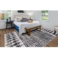 thumbnail image 2 of Contemporary Drop Collection Area Rug in Black Color and Rectangle, Runner Shape, 2 of 8