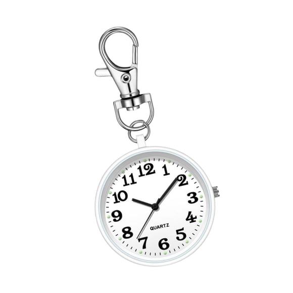 Reloj de bolsillo, reloj de enfermera, reloj portátil clásico, colgante, regalo, reloj de enfermería, reloj de enfermera Blanco