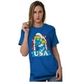 thumbnail image 5 of Smurfette Cartoon American Cutie USA Women's Graphic T Shirt Tees Brisco Brands S, 5 of 6