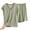 Army Green, variant on Women’s Plus Size Striped V-Neck Sleepwear Set – Soft, Oversized, Cotton Sleeveless Tops & Shorts with Pockets Pajamas Set 2 Piece