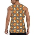 thumbnail image 6 of Rocae Squirrel And Maple Leaves for Men's Workout Tank Top Men's Running Tank Top Dry Fit Athletic Workout Tank TopsXX-Large, 6 of 9