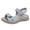 2-Light Blue, variant on Women's Orthopedic Platform Sandals Comfortable Slip on Open Toe Wedge Slides Summer Walking Casual Arch Support Shoes with Cushioned Sole 2-Gray Size 6.5