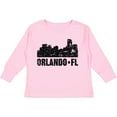 thumbnail image 3 of Inktastic Orlando Skyline with Grunge Boys or Girls Long Sleeve Toddler T-Shirt, 3 of 5