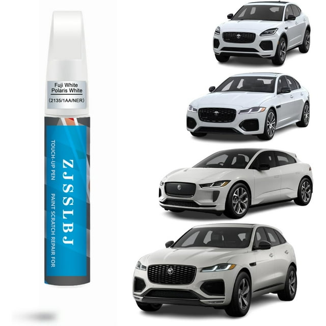 Pintura de Retoque para Autos (Blanco Fuji/blanco Polaris (2135/1AA/NER)) para Jaguar, Kit de Reparación de Rayones de Pintura para Autos, Solución Rápida y Fácil de Reparar, Bolígrafo Removedor de R