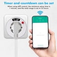 thumbnail image 4 of WiFi Smart Plug, Countdown Timer Plug from 1 Minute to 24 Hours, Timer Plug, Electrical Timer, Programmable Electrical Plug with Timer, 3680W 16A for Home Appliances, 4 of 5