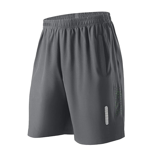 cfhntfmh Men's Workout Running Shorts Solid Color Quick Dry Gym Shorts Athletic Lightweight Shorts with Pockets for Men