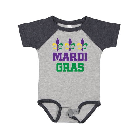 

Inktastic Mardi Gras Fleur De Lis Trio Gift Baby Boy or Baby Girl Bodysuit