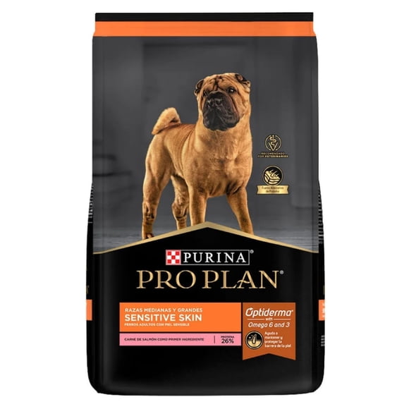 Alimento Para Perro Pro Plan Optiderma Sensitive Skin Adulto Raza Mediana y Grande de 10 kg