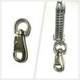 thumbnail image 3 of WEUVEB 2Pcs Traction Rope Buckle Swivel Hooks Plated Silver Metal Durable for Hammock Hanging, 3 of 8