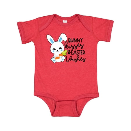 

Inktastic Easter Bunny Kisses and Easter Wishes in Blue Gift Baby Boy or Baby Girl Bodysuit