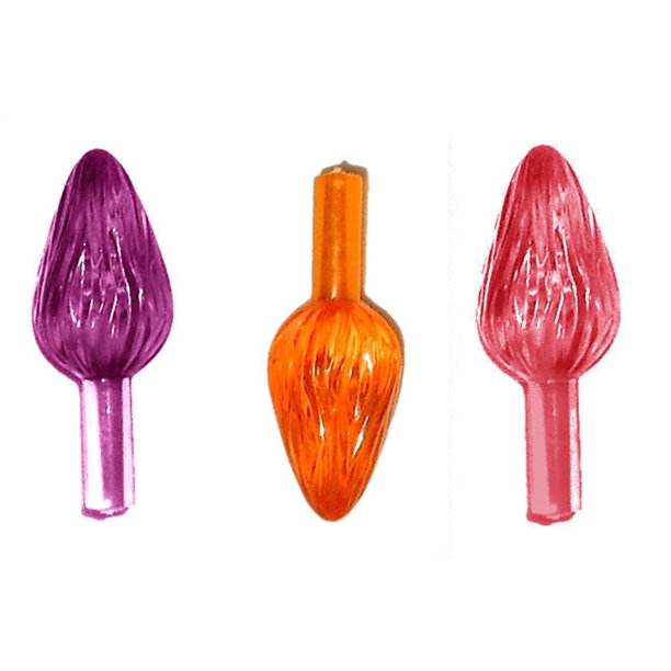 Extra Large Ceramic Tree Bulbs Orange, Purple, Pink 25 pcs Large