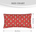 thumbnail image 3 of Disketp merry Christmas gnome Pillowcase, Queen Size Pillow Cases for Bedroom,Office,Sofa, Pillow Cover with Envelope Closure - 20x36in, 3 of 7