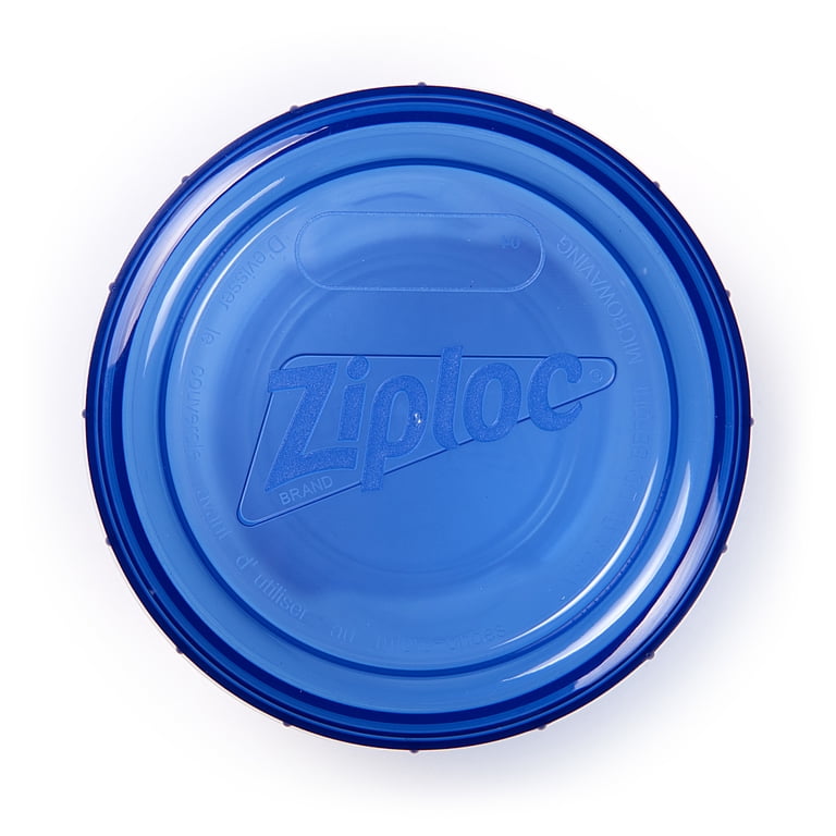 Ziploc 4 CT Round Twist 'N Loc, 8oz Leakproof Seal for Food