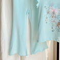 thumbnail image 6 of Kogui Baby Girl Summer Outfits Toddler Baby Girl Outfit Short Sleeve Ruffle T-Shirt Pants Set 2pcs Infant Summer Clothes 18 24 Months (Light Blue,18-24 Months), 6 of 6