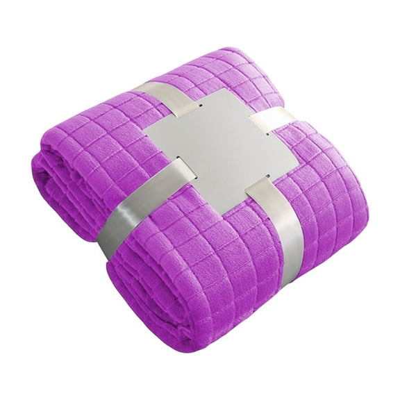 FeiFu Summertime Blankets Soft Multifunctional Cover Layer Nap Throw Flannel Cozy Bed Machine Washable Design Bedroom