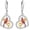Cardinal, variant on Lighthouse Earrings 925 Sterling Silver Natural Abalone Shell Lighthouse Dangle Drop Earrings Abalone Shell Jewelry Gifts for Women