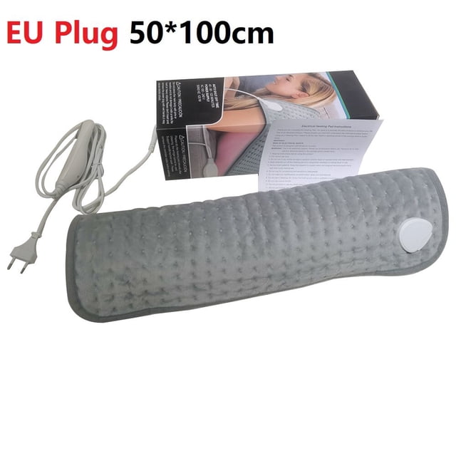 Almohadilla de calefacción eléctrica para Abdomen, manta térmica para cintura y espalda, mantiene el calor, alivia el dolor de pies, calentador de manos, 50x220 cm, 59x30cm, 100 v