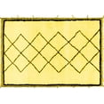 thumbnail image 1 of Ahgly Company Indoor Rectangle Solid Yellow Modern Area Rugs, 8' x 12', 1 of 4