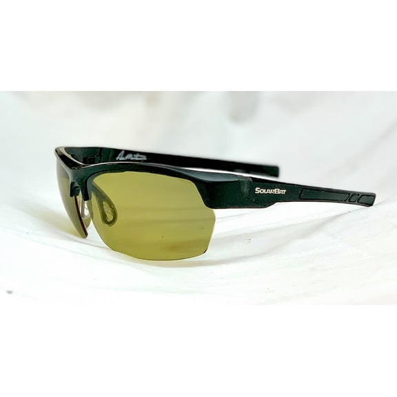 Solar Bat The Natural 2 Black with HI CON Yellow Polarized Lenses