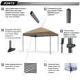 thumbnail image 7 of ABCCANOPY 12 Ft x 12 Ft Easy Pop up Outdoor Canopy Tent,Khaki, 7 of 7