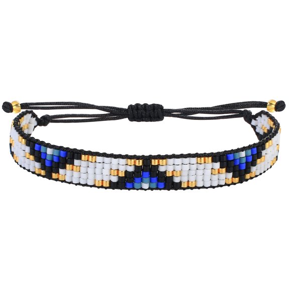 KELITCH Tiny Strand Bracelets Colorful Friendship Braclets Miyuki Delica Beaded Bracelet Trendy Jewelry for Women