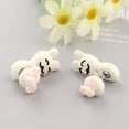 thumbnail image 4 of Daisyyozoid Wholesale Handmade Polymer Cute Rabbit Earrings 3d Animal Earring For Girls Jewelry, 4 of 7