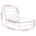 thumbnail image 4 of vidaXL Chaise Lounge with Cushions Dark Grey Fabric, 4 of 5
