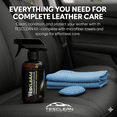 thumbnail image 3 of Tesclean Leather Cleaner & Interior Stain Remover – Safe on White & Black Vegan Leather  Interior Cleaning for Seats, Console & Dash Includes Microfiber Cloth & Sponge, 3 of 6