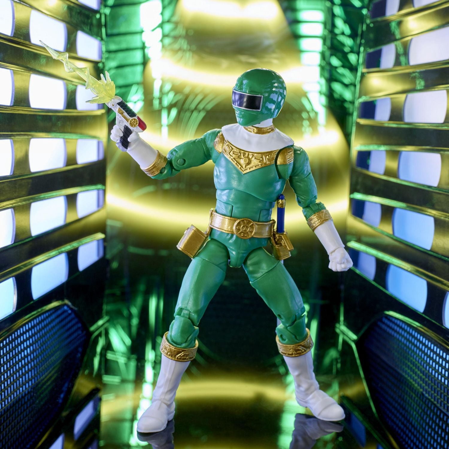 Power Rangers Lightning Collection Zeo IV Green 6-Inch Premium Collectible Action Figure Toy with Accessories